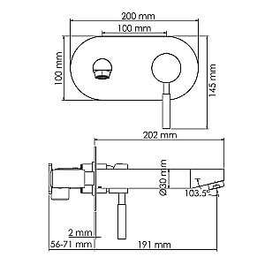 Смеситель для раковины WasserKRAFT Gollach 3330 черный матовый купить в интернет-магазине сантехники Sanbest