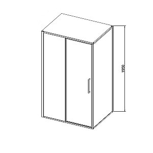 Душевой уголок Vincea Slim VSR-4SLP9012CLG 120х90 стекло прозрачное/профиль золото брашированное купить в интернет-магазине Sanbest