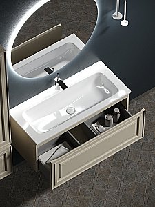 Тумба с раковиной Sancos Very VR100CE 100 Beige Soft для ванной в интернет-магазине Sanbest