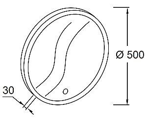 Зеркало Jacob Delafon EB1426-NF 50 в ванную от интернет-магазине сантехники Sanbest