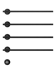 Полотенцесушитель электрический встраиваемый WONZON & WOGHAND DORTMUND, Черный матовый (WW-A364-MB) купить в интернет-магазине сантехники Sanbest