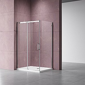 Душевой уголок Vincea DICE VSR-4D8015CL 150x80 стекло прозрачное/профиль хром купить в интернет-магазине Sanbest