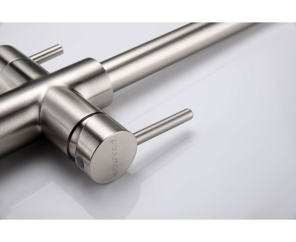 Смеситель для кухни Paulmark Lange La214212-BS брашированная сталь купить в интернет-магазине сантехники Sanbest