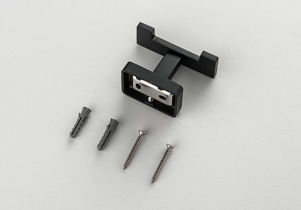 Крючок двойной Aquatek Либра AQ4302MB черный матовый купить в интернет-магазине сантехники Sanbest