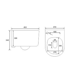 Унитаз подвесной Vincea EVO VT1-34S безободковый, с крышкой микролифт, белый купить в интернет-магазине Sanbest