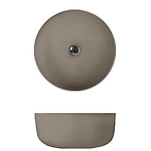 Раковина накладная Kerasan Nolita 40 534481 Nocciola купить в интернет-магазине Sanbest