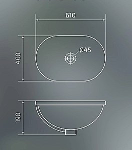 Раковина Gid Integrado 61 S1004 71160 белая купить в интернет-магазине Sanbest