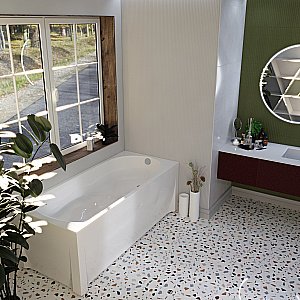 Ванна с гидромассажем Радомир Николь 2-80-2-0-0-210Р 180х80 РЕЛАКС ХРОМ белая купить в интернет-магазине Sanbest