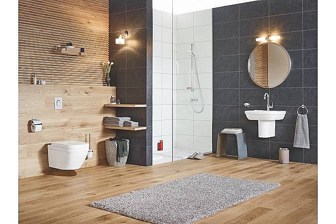 Раковина на полупьедестале Grohe Euro Ceramic 55 белая купить в интернет-магазине Sanbest