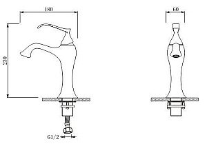 Смеситель для раковины Schein Pure 46217/8027001 купить в интернет-магазине сантехники Sanbest