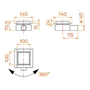 Душевой трап RGW SDR-10 79211000-06 10 брашированное золото купить в интернет-магазине Sanbest