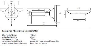 Мыльница Bemeta Retro 144108027 купить в интернет-магазине сантехники Sanbest