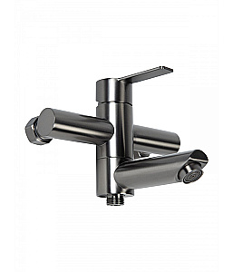 Смеситель для ванны Agger Easy A3121255 с душевым набором, оружейная сталь матовая купить в интернет-магазине сантехники Sanbest