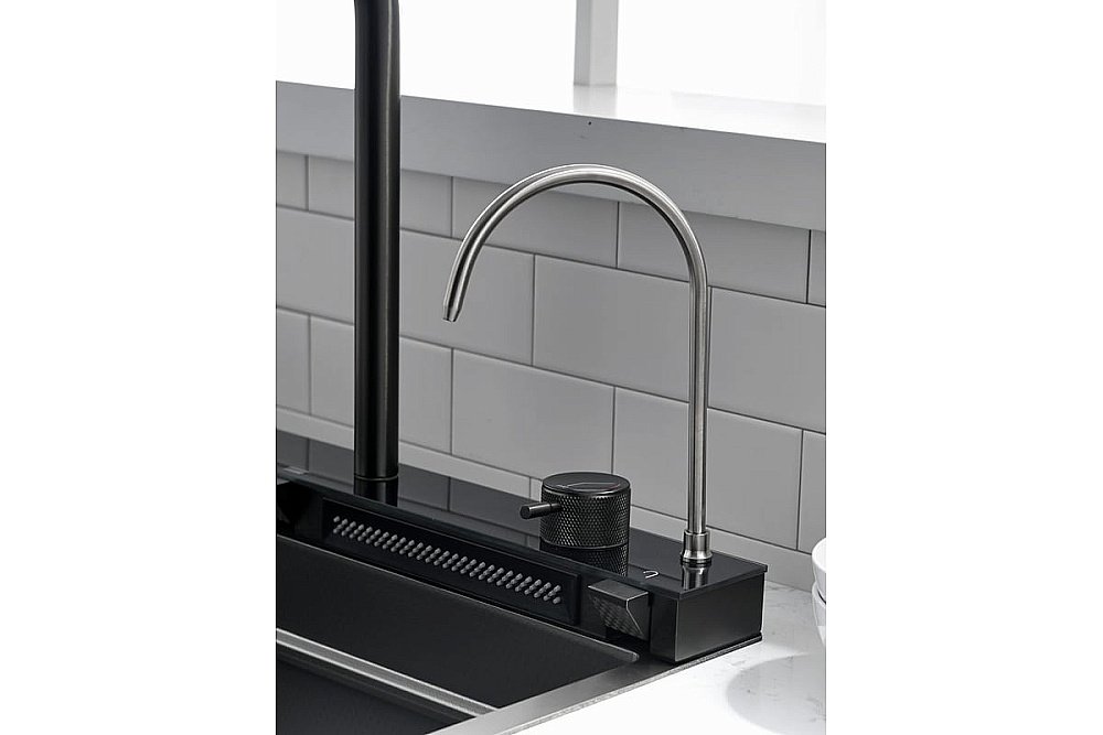 Мойка кухонная Esbano Geyserus-5 ESMKGEYS5 оружейная сталь купить в интернет-магазине сантехники Sanbest