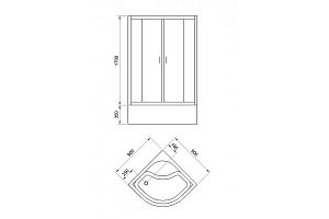 Душевой уголок Royal Bath RB90CK-C-CH 90х90 матовый купить в интернет-магазине Sanbest