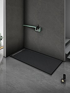 Душевой поддон Weltwasser WW TRS STONE BL 120x80 10000004381 черный купить в интернет-магазине Sanbest