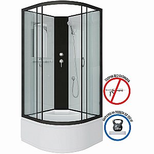 Душевая кабина Niagara Classic NG-6708-14BK 90x90 купить в интернет-магазине Sanbest