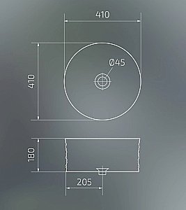 Раковина накладная Gid Esfera 41 W969 51174 белая купить в интернет-магазине Sanbest