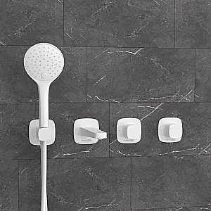 Смеситель для ванны WasserKRAFT Saale SET2865 белый матовый купить в интернет-магазине сантехники Sanbest