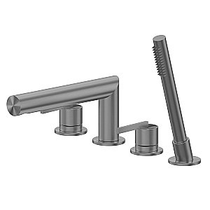 Смеситель для ванны Abber Perfekte 316 AF8A13BGG оружейная сталь брашированная купить в интернет-магазине сантехники Sanbest