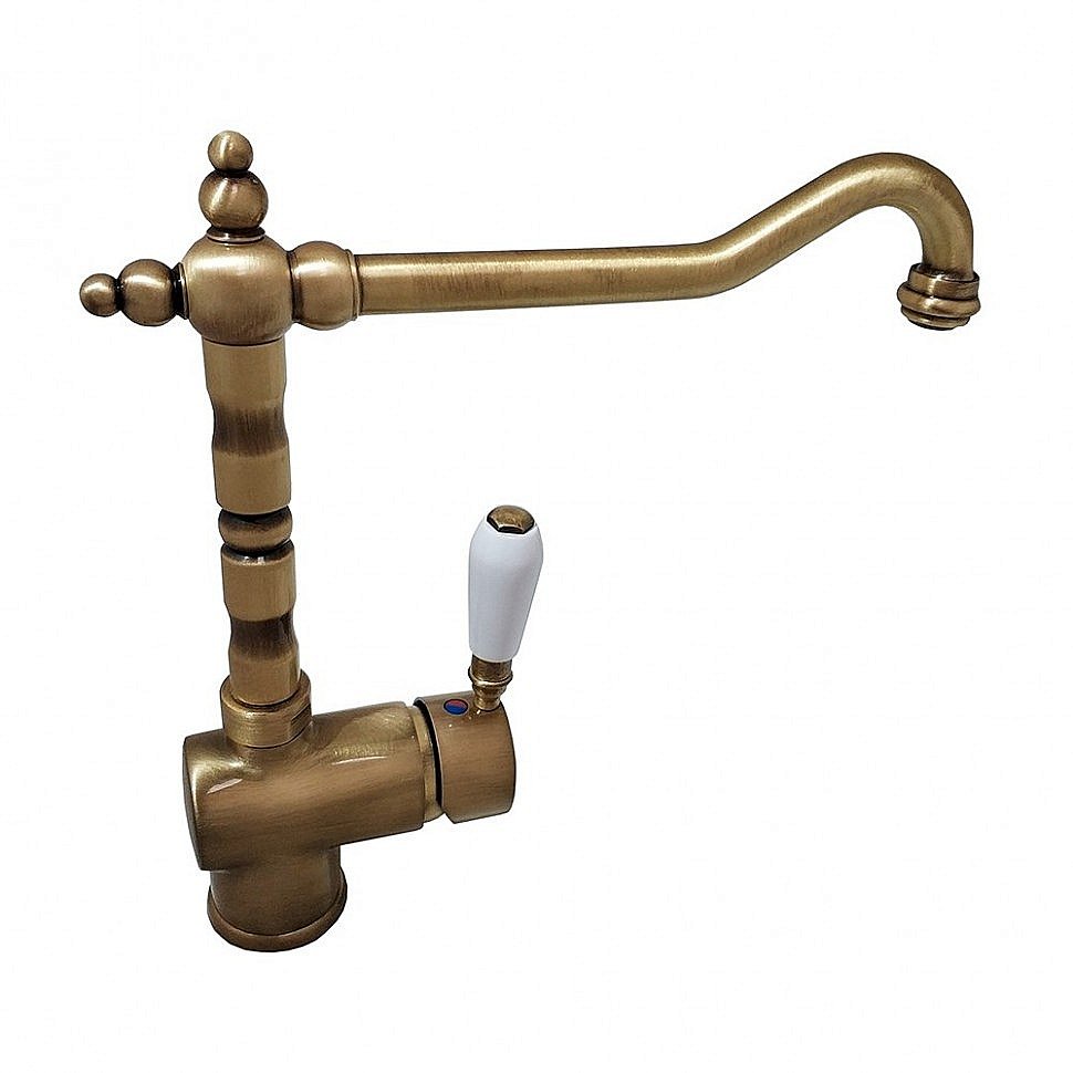 Смеситель для кухни PAINI Cox 78F35881ANTKM бронза купить в интернет-магазине сантехники Sanbest