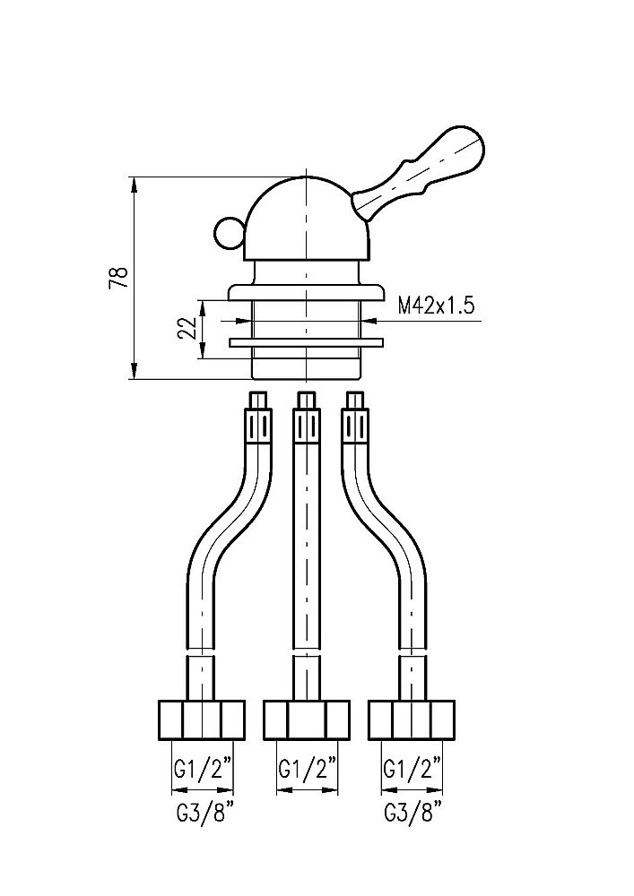 Смеситель для ванны Rav-Slezak LABE L068.5SM купить в интернет-магазине сантехники Sanbest
