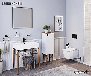 Унитаз подвесной с функцией биде CREAVIT ELEGANT EG321-00 белый, безободковый купить в интернет-магазине Sanbest