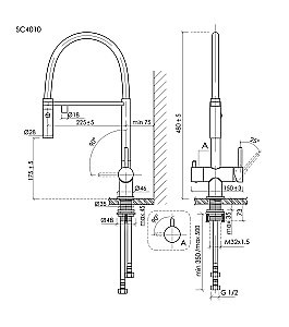 Смеситель для кухни Sancos Imola SC4010CHwh хром купить в интернет-магазине сантехники Sanbest