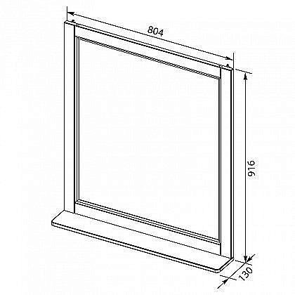Зеркало Aquanet Денвер 80 в ванную от интернет-магазине сантехники Sanbest