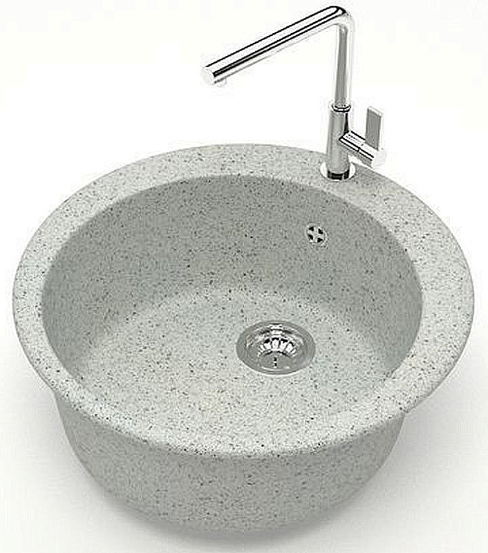 Кухонная мойка Azario Vital 50 CS00078348 светло-серая матовая купить в интернет-магазине сантехники Sanbest