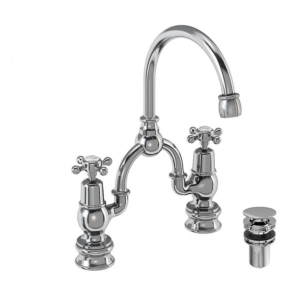 Смеситель для раковины Burlington Regent CLR27-QT+W11 купить в интернет-магазине сантехники Sanbest