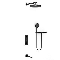 Душевая система Vincea Inspire VSFW-433TI2RMB черная матовая купить в интернет-магазине сантехники Sanbest