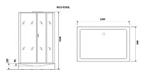 Душевая кабина с сенсором Niagara Premium 80x120 купить в интернет-магазине Sanbest