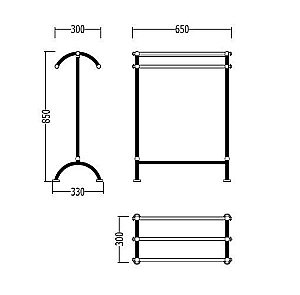 Полотенцедержатель DEVON&DEVON Single DEIMPERIALCR купить в интернет-магазине сантехники Sanbest