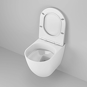 Унитаз подвесной Grossman Thin Rim GR-5601S белый, безободковый, с крышкой микролифт купить в интернет-магазине Sanbest