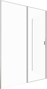 Душевой уголок Allen Brau Priority 3.31026.BA+3.31044.BA 90х90 стекло прозрачное/профиль брашированное серебро купить в интернет-магазине Sanbest