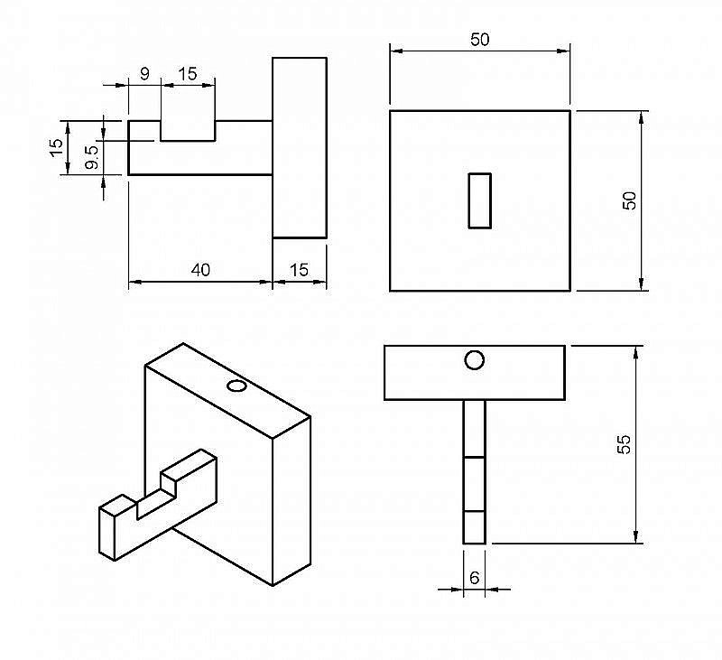 Крючок Cezares PRIZMA-HK1-03 золото купить в интернет-магазине сантехники Sanbest