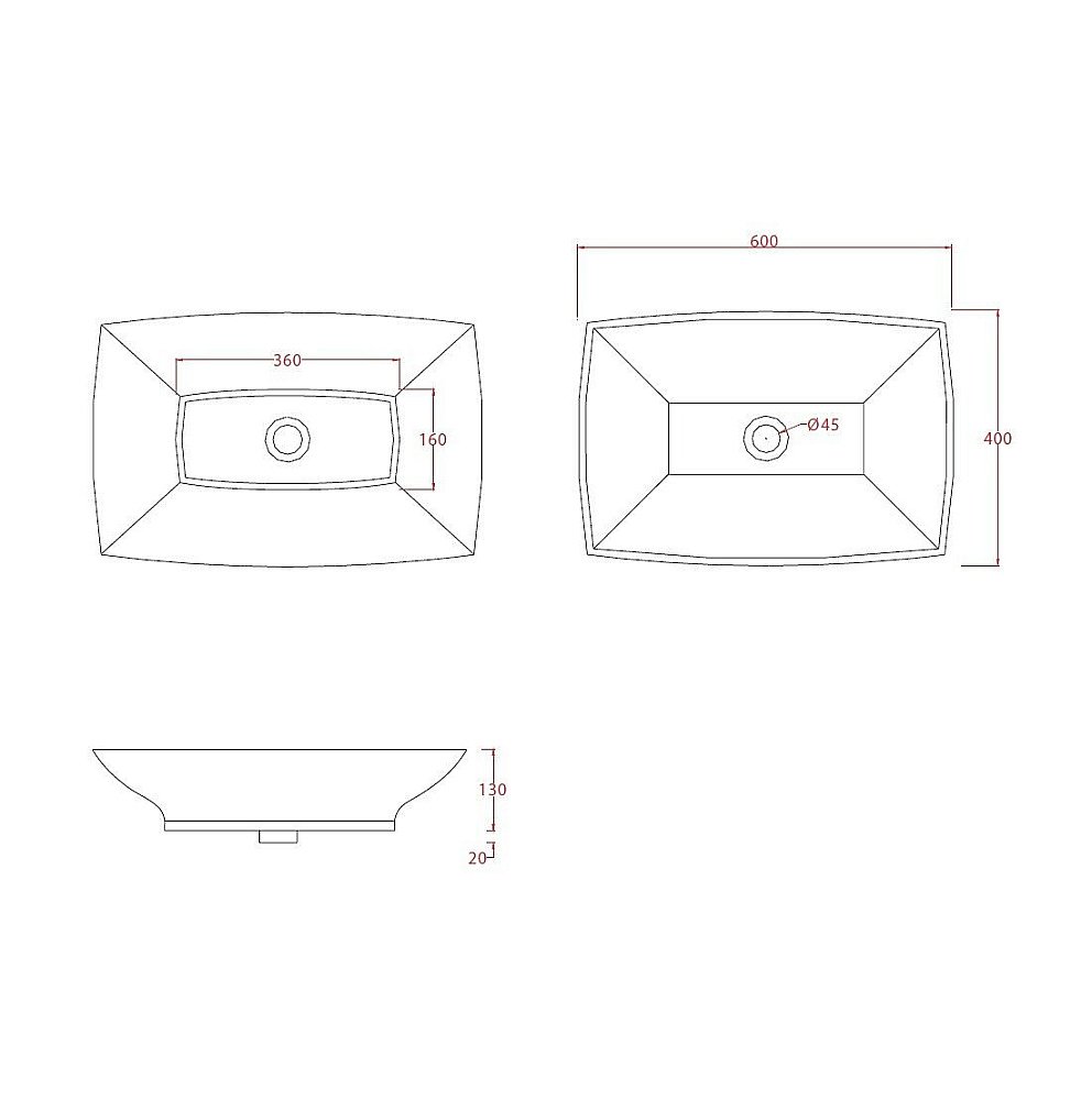 Раковина накладная Artceram Jazz 60 JZL002 01 00 белая купить в интернет-магазине Sanbest