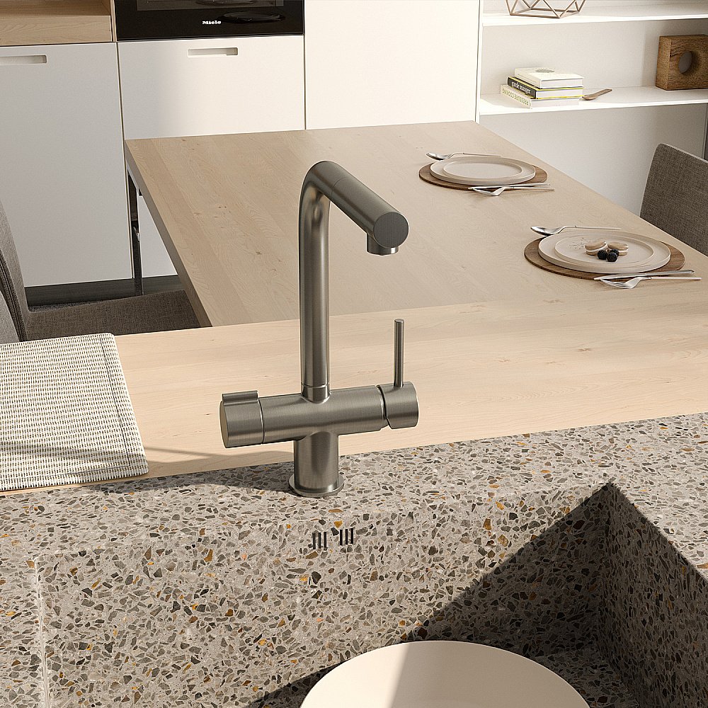 Смеситель для кухни WasserKraft A8927 никель купить в интернет-магазине сантехники Sanbest