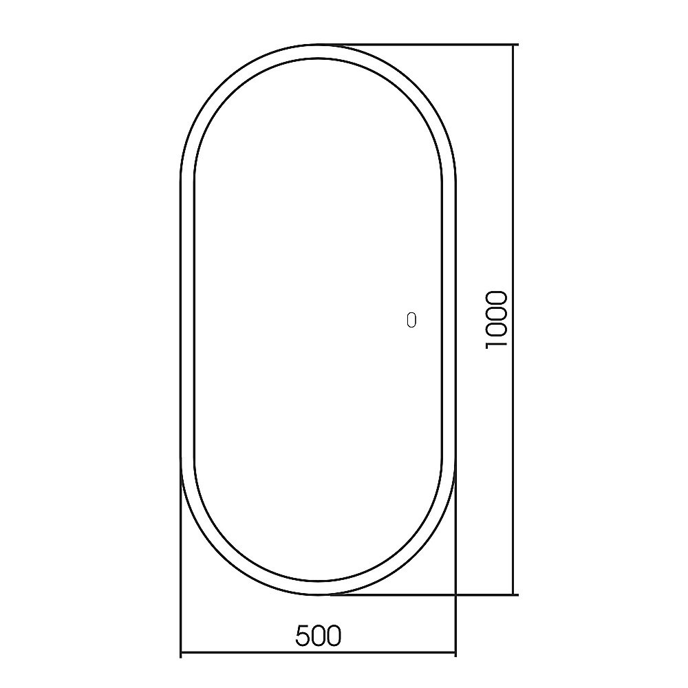 Зеркало ABBER Kontur AG6303S-1.0 50x100 в ванную от интернет-магазине сантехники Sanbest