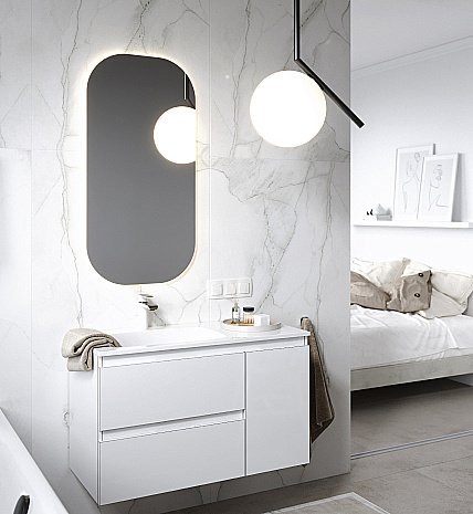 Зеркало Aqwella Soul 55 SOUL0255AH в ванную от интернет-магазине сантехники Sanbest