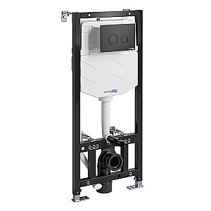 Инсталляция для унитаза WasserKraft Aller 10TLT.010.ME.MB01 кнопка черная Soft Touch купить в интернет-магазине сантехники Sanbest