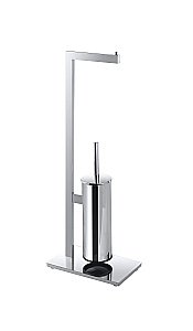 Стойка с ёршиком и держателем туалетной бумаги Bemeta Beta 132836012 купить в интернет-магазине сантехники Sanbest