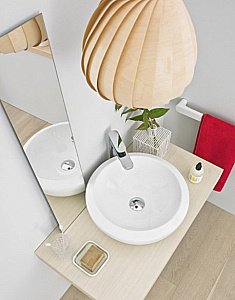 Раковина накладная Artceram Blend 46 BLL001 01 00 bi*0 белая купить в интернет-магазине Sanbest