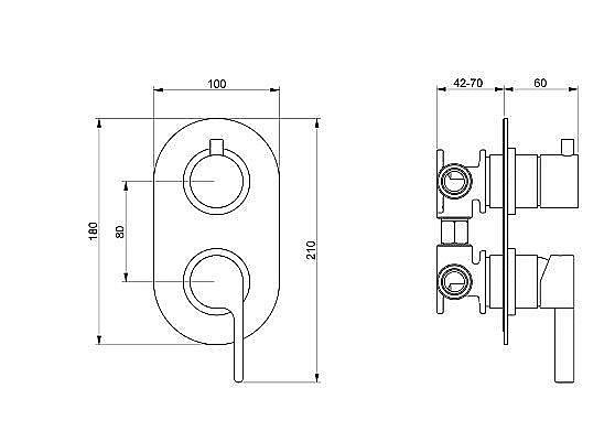 Смеситель для душа Webert DoReMi DR860101345 купить в интернет-магазине сантехники Sanbest