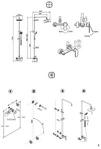 Душевая система Bravat OPAL F9125183CP-A1-RUS купить в интернет-магазине сантехники Sanbest