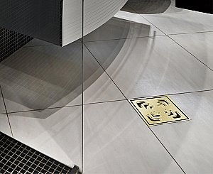 Душевой трап Pestan Confluo Standard 13000146 золото купить в интернет-магазине Sanbest