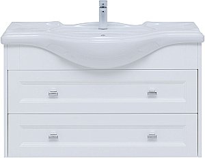 Тумба с раковиной Aquanet Монте 85 белый матовый для ванной в интернет-магазине Sanbest