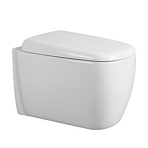 Унитаз подвесной Abber Rechteck AC1217 белый, безободковый, с крышкой микролифт, слив торнадо купить в интернет-магазине Sanbest