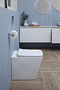 Унитаз приставной Aquanet Rimless Tavr 2.0 F LX-1908 с крышкой микролифт, безободковый купить в интернет-магазине Sanbest